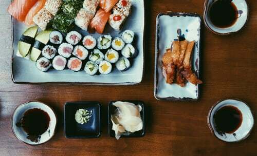 sushi set menu